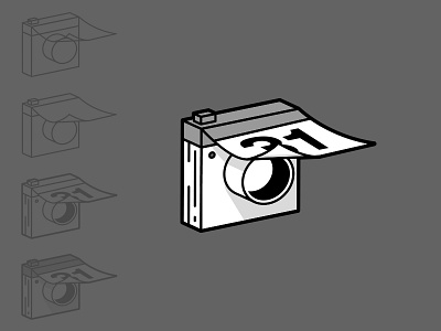 Branding (WIP) for a New App Project app calendar camera icon illustration logo progress