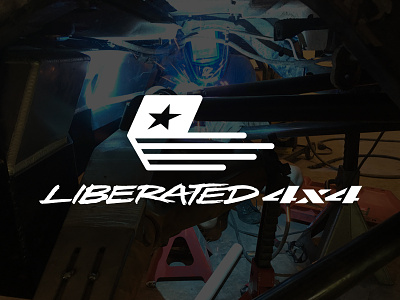 Liberated 4x4 Branding branding freedom jeep l lettering liberated logo offroad