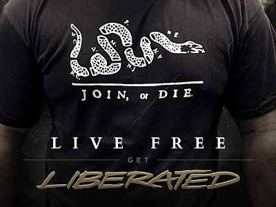 Liberated 4x4 Apparel Promo apparel join or die liberated liberated 4x4 tshirt