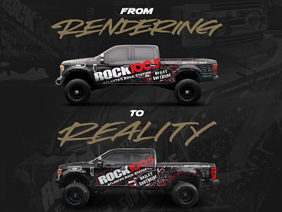 Liberated 4x4 - Rock 100.5 F-350 - Rendering to Reality atlanta f 350 liberated 4x4 offroad rendering truck
