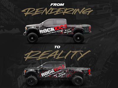 Liberated 4x4 - Rock 100.5 F-350 - Rendering to Reality