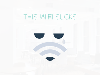 This WiFi Sucks app face illustrator ios vector wifi