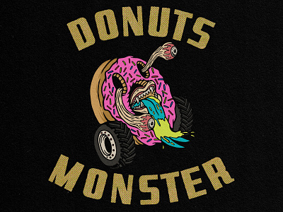 DONUTS apparel art artwork available to work design digital art doodle drawing fanart funny goodvibes graphic design hand drawing retro vector vintage