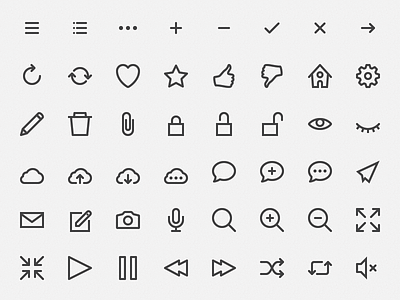 hicons – free outline icons