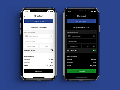 Checkout credit card app dailyui design interaction interface ios mobile mobile app design typography ui ux