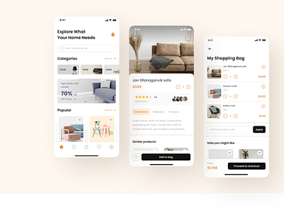 E-Commerce mobile app UI e commerce graphic design ui