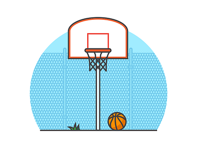 Basketball basketball lineart vector