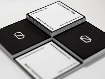Squared b/w business cards raised spotgloss alessandraleone blackwhite business cards bw minimal raised spotgloss simple squared