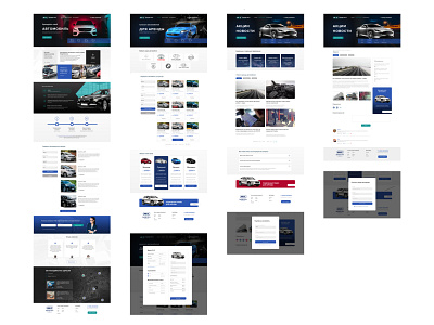 Сервис аренды автомобилей в г . Москва landing page web design