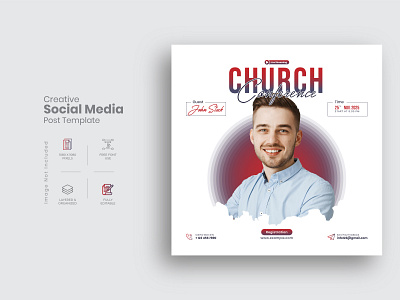 Church Conference Or Business Conference Web Banner Design branding business conference corporate design creative design graphic design instagram post marketing trendy web banner web banner