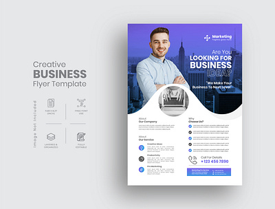 Business Flyer Template Design branding business business flyer company profile corporate design design flyer graphic design