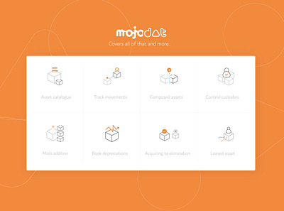 Mojodat icon set branding design icon illustration