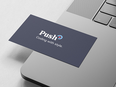 Push branding design icon logo