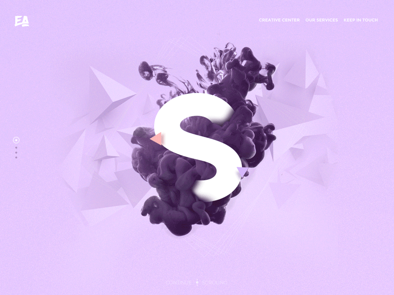 S abstract animation brush creative gif home isometric landing s shadow soul typography