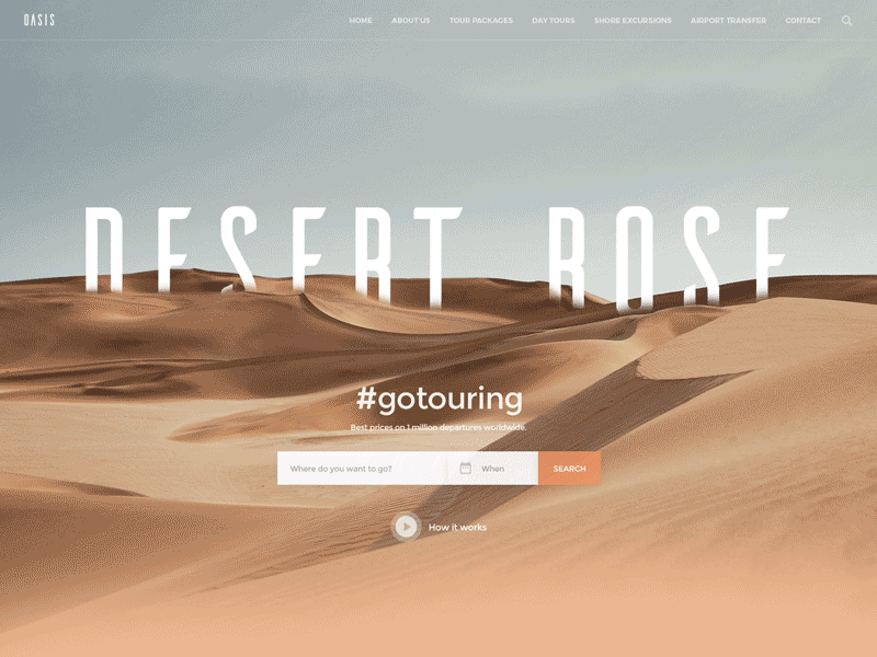 OASIS - Desert Rose agency desert egypt holydays journey motion oasis rest sand tour travel