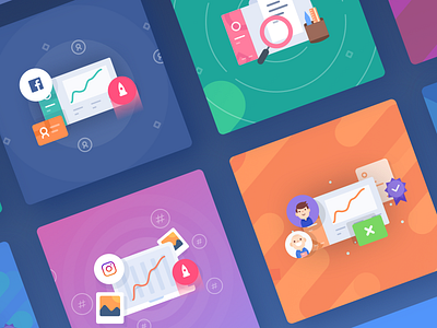 Teachable Illustration #2 blog color fresh gradient icon icons illustration modern post