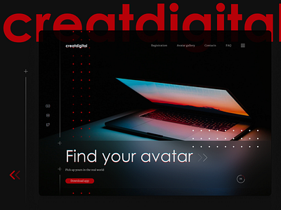 Creatdigital desktop app first screen design firstscreen webdesign