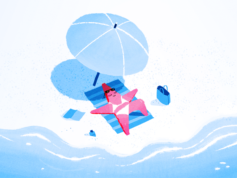 Paid Time Off by Pat Raubo for DigitalOcean on Dribbble