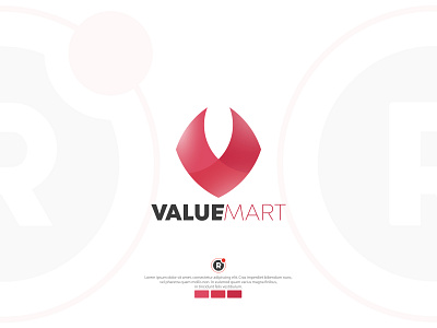 Valuemart - logo | Modern V branding clean logo design gradient logo icon logo logo design minimalist logo design modern logo modern logo design modern v logo