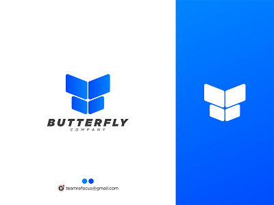 Butterfly | Modern logo Design branding butterfly butterfly logo clean logo gradient logo graphic design logo logo design minimal logo modern modern butterfly modern logo modern logo design