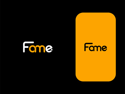 Fame | wordmark logo design branding clean logo design fame logo design gradient logo illustration logo logo design minimal logo modern logo vector word mark logo wordmark wordmark minimal