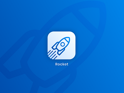 DailyUI 005 – App Icon 005 app dailyui design icon rocket ui