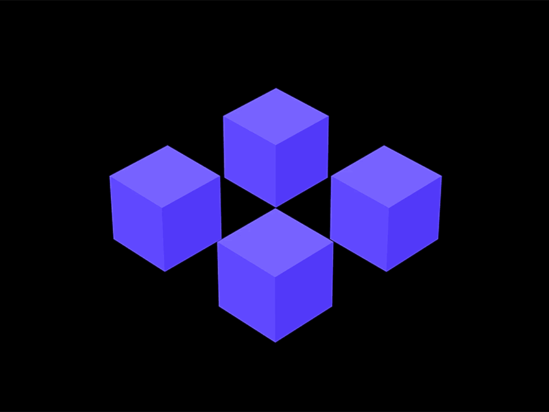 03 - IsoCube - circle after effects circle cube isometric loop purple