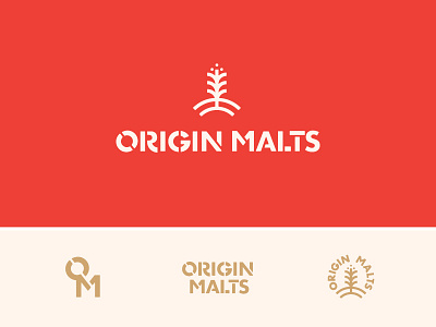Origin Malts Final Logo Suite beer brew brewing cream gold icons icons by alfredo logo logos logotype malt malting origin originals symbols