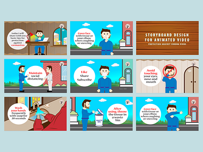 STORYBOARD DESIGN FOR ANIMATED EXPLAINER VIDEO animation graphic design motion graphics storyboard