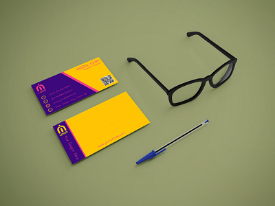 Colorful Business Card branding design icon illustration logo vector