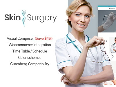 Skin Surgery WordPress Theme skin care skin surgery website theme wordpress