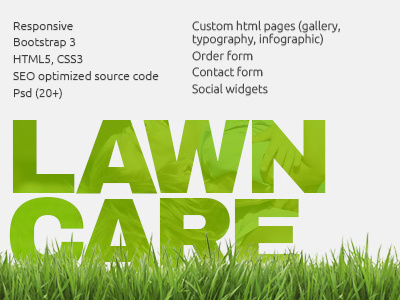 Lawn Care Service Theme lawmn care website theme