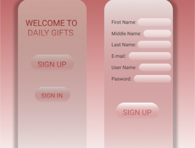 CREATING A SIGN UP PAGE FOR DAILY UI ...DAY 1 daily ui