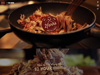 2forks website design design typography