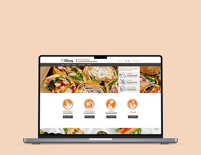 Art of Catering website design website