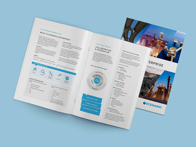 Brochure Design for Scenario Cloud design print