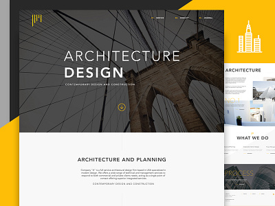 Architecture Company css html5 template theme web design wordpress