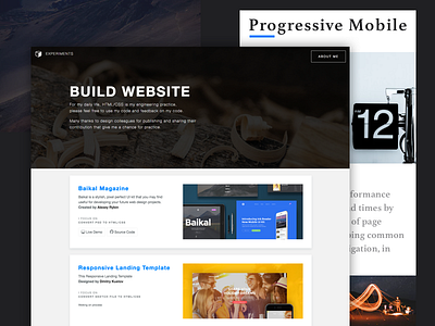 BUILD WEBSITE design portfolio web