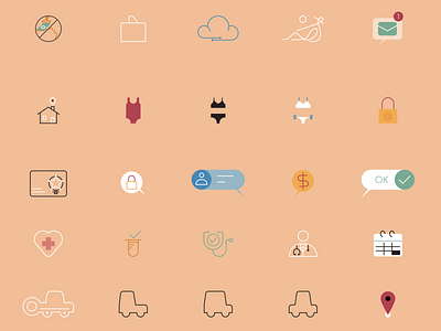 Icon set for explainer video