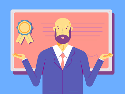 Accountant - Styleframe accountant character design characterdesign flat illustration motion design motion graphic