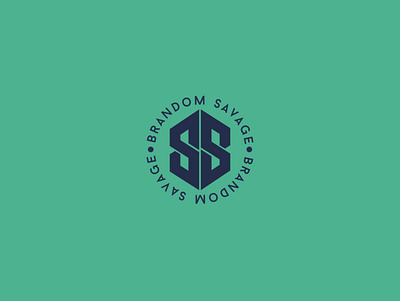 Brandom and Sarah Savage ambigram branding design logo monogram personal