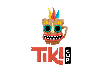 Tiki Cup coffe shop colored mask mug tiki tribal