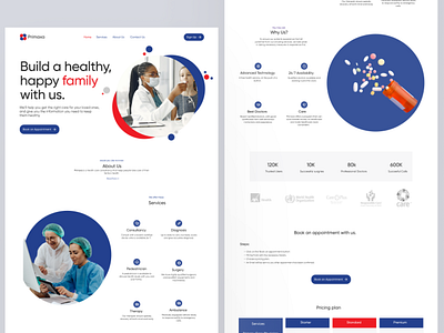 Primaxa : Medical Website Landing Page.