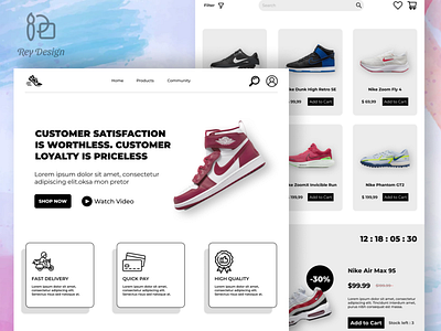 Shoes E-Commerce Website Full Page