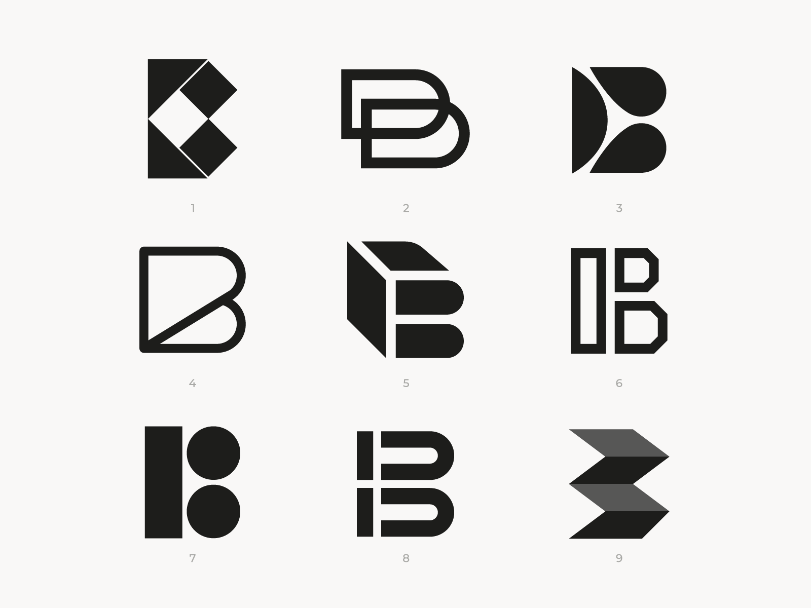 B Lettermarks by Santiago Barrionuevo on Dribbble