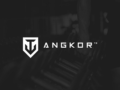 Angkor Logo & Brand Identity anchor bold brand identity branding crossfit fitness geometric grid guides gym icon logo minimal minimalist modern strong
