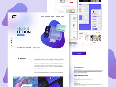 Portfolio flebon branding design graphic design illustration logo typography ui ux webdesign