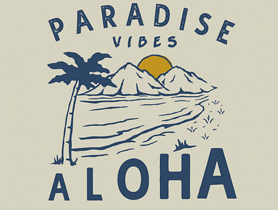 Paradise vibes branding graphic design logo motion graphics