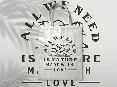 "All we need is nature" animation branding graphic design logo motion graphics