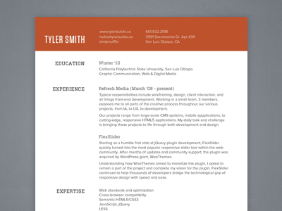 Resume Re-work personal branding resume